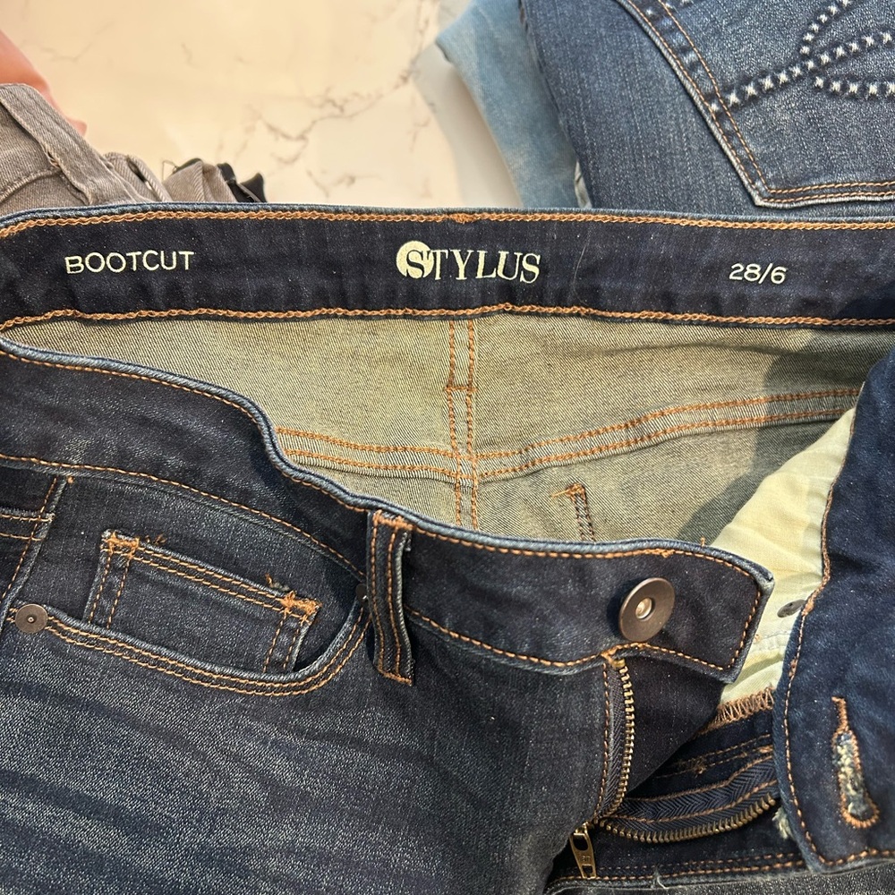 STYLUS Dark Blue Women's Boot Cut Jeans - Picture 3 of 4